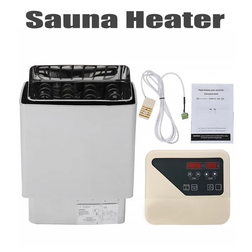 6KW/9KW 220V For 460 Cu.Ft WET & DRY SAUNA HEATER STOVE CON5 DIGITAL CONTROLLER - Picture 13 of 15
