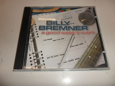 Cd    A Good Week's Work  von Bill Bremner