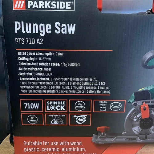 Parkside PLUNGE SAW - PTS 710 A2.