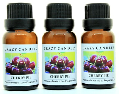 3 Cherry Pie  1/2oz Premium Grade Scented Fragrance Oil Crazy Candles