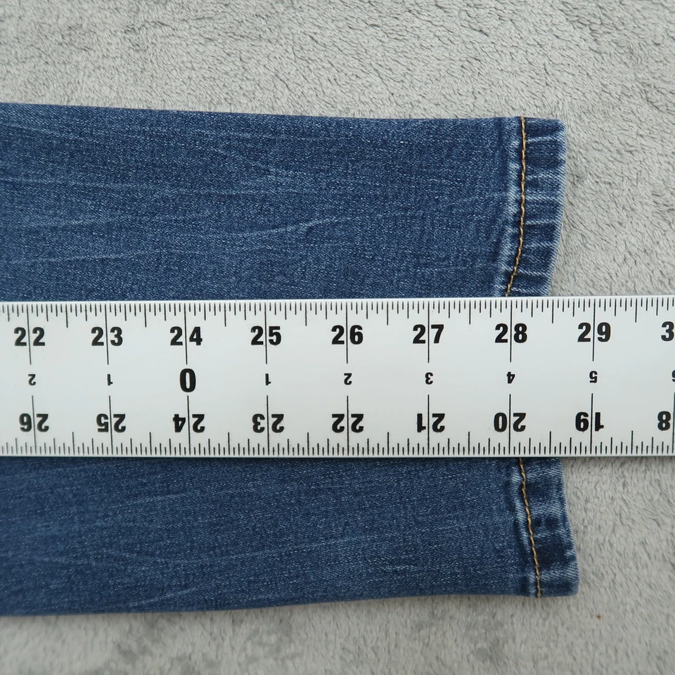 Almost Famous Jeans Women's 18 Mid-Rise Skinny Pants 36x28.5-Measured Distressed - Image 4 of 4