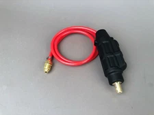 HTP 35 DINSE (1/2") ADAPTER WITH FLOW THRU GAS FOR 20 SERIES TIG TORCHES 