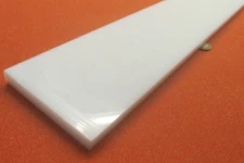 Hdpe White Bar 3/8" (.375") Thick x 2.25" Wide x 36" Long, 2 Units, 6 Ft Total