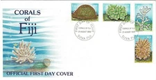 Fiji 1989 Corals FDC