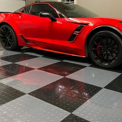 #ad FlooringInc Nitro Diamond Interlocking Garage Floor Tiles12quot; x 12quot; Bulk Pack $134.99