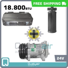 Brand New AC Kit Universal Under Dash Compressor Kit Air Conditioner 24V