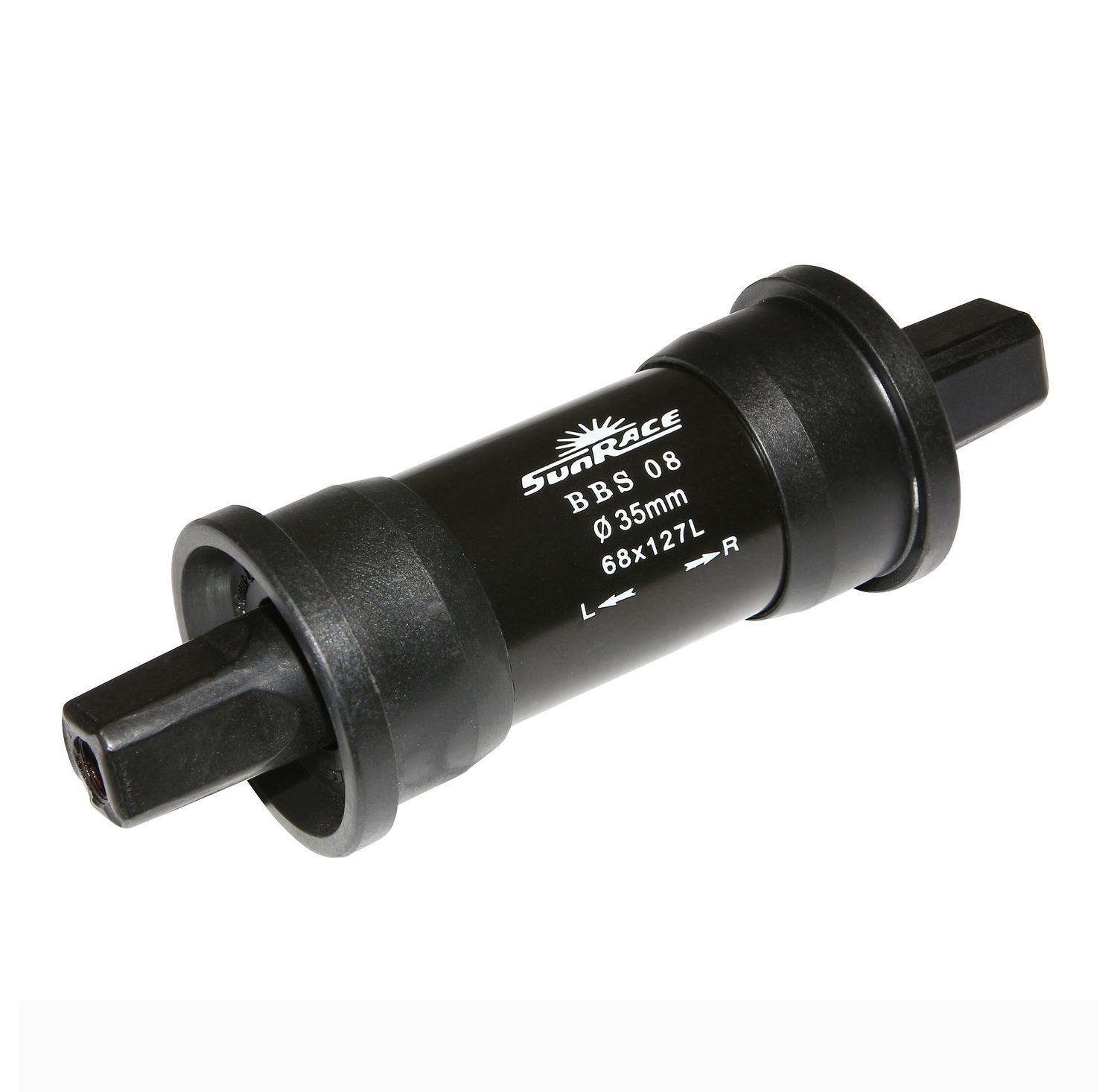 Boitier de pédalier Sunrace 127mm avec cuvettes en résine à emboiter de 35mm