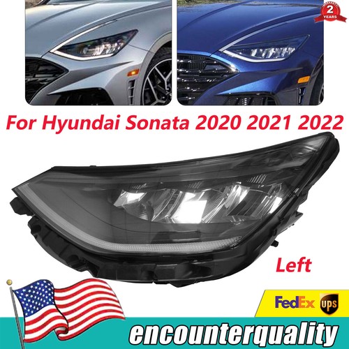 For 2020 2021 2022 Hyundai Sonata Headlight Headlamp Full LED Left ...