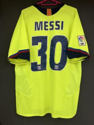 Vintage Lionel Messi Barcelona 05/06 Away Size L Nike Soccer Vintage Lionel Messi Barcelona 05/06 Away Size L Nike Soccer