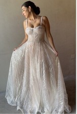 Bronx and Banco Mademoiselle Bridal Gown White Wedding Formal S NWT 1200