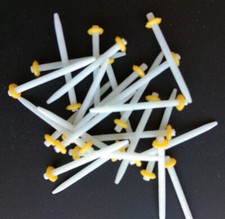 100pcs Dental Fiber Post Glass Straight Posts Teeth Restoration 1.2mm Yellow