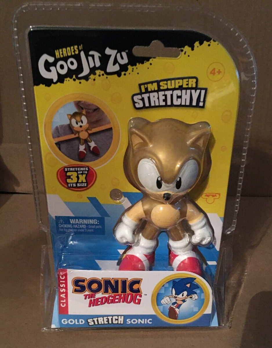 CLASSIC SONIC THE HEDGEHOG - STRETCH SONIC - HEROES OF GOO JIT ZU - NEW 2022