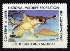 National Wildlife Federation Stamp - 1982 MNH - Southern Flying Squirrel