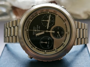 Seiko-7a38-7140-Giugiaro-RARE-Quartz-Chronograph