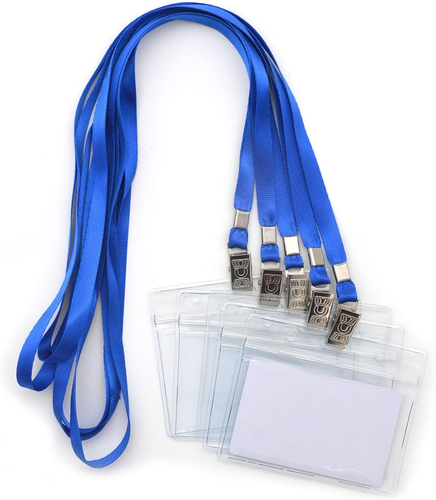 Name Tags, 50 Pcs Waterproof Type Clear Plastic Horizontal Name Tag Badge Id Car - Picture 12 of 12