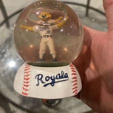 Kansas City Royals Mascot Sluggerrr Snow Globe - SGA -KC Slugger Rare Free Ship