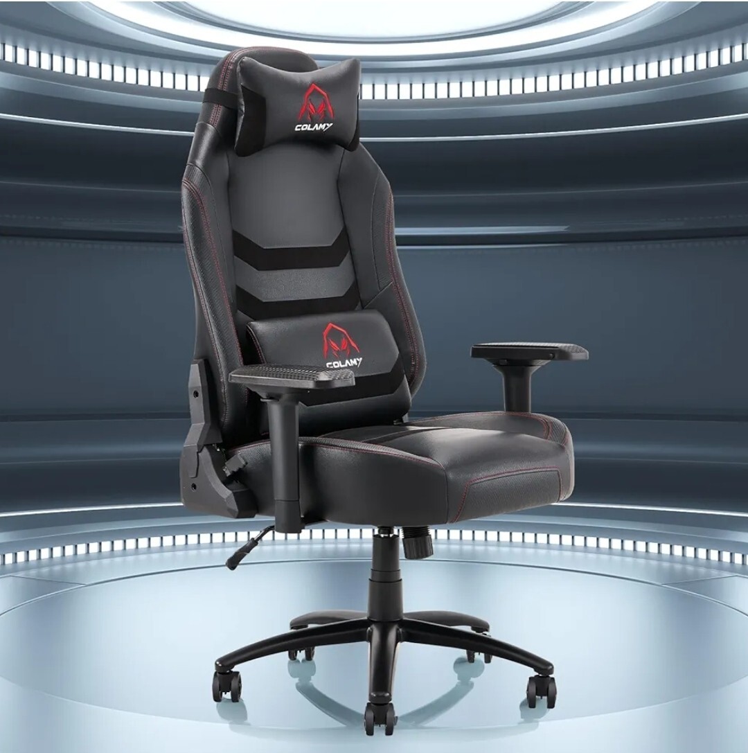 COLAMY RECLINING SPORTS RACING GAMING OFFICE DESK PC LEATHER SUEDE