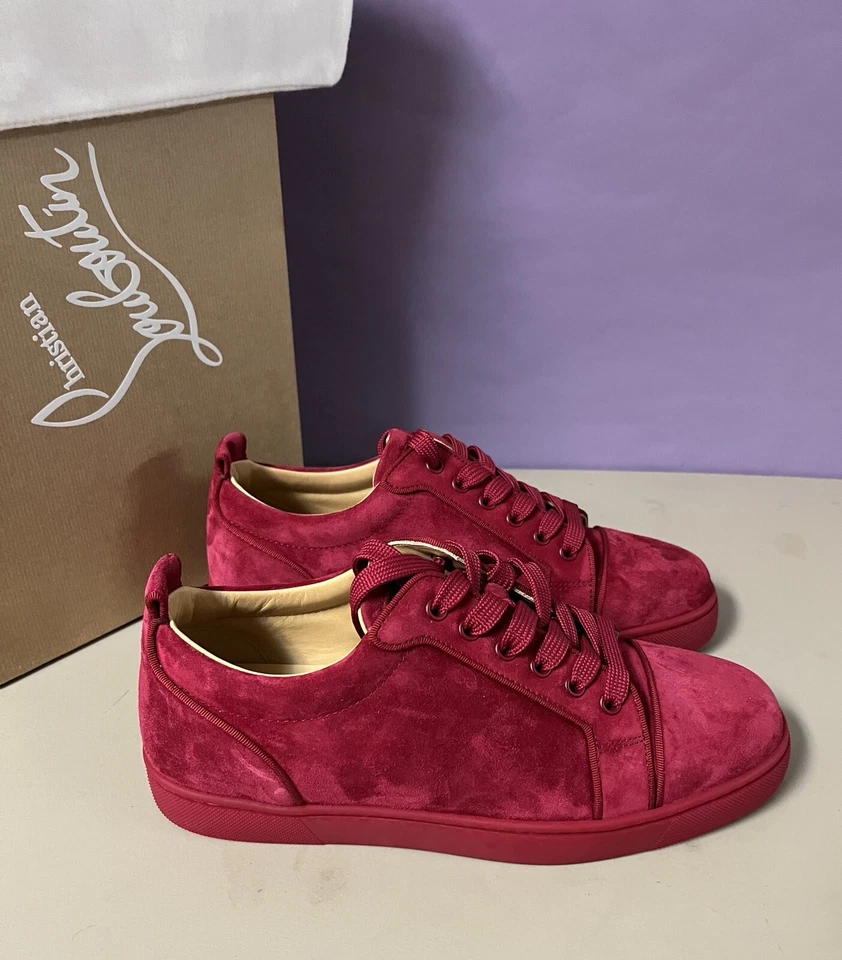 CHRISTIAN LOUBOUTIN Louis Junior Orlato Flat Veau Persan 41 全新带盒 — 第 2/4 张图片