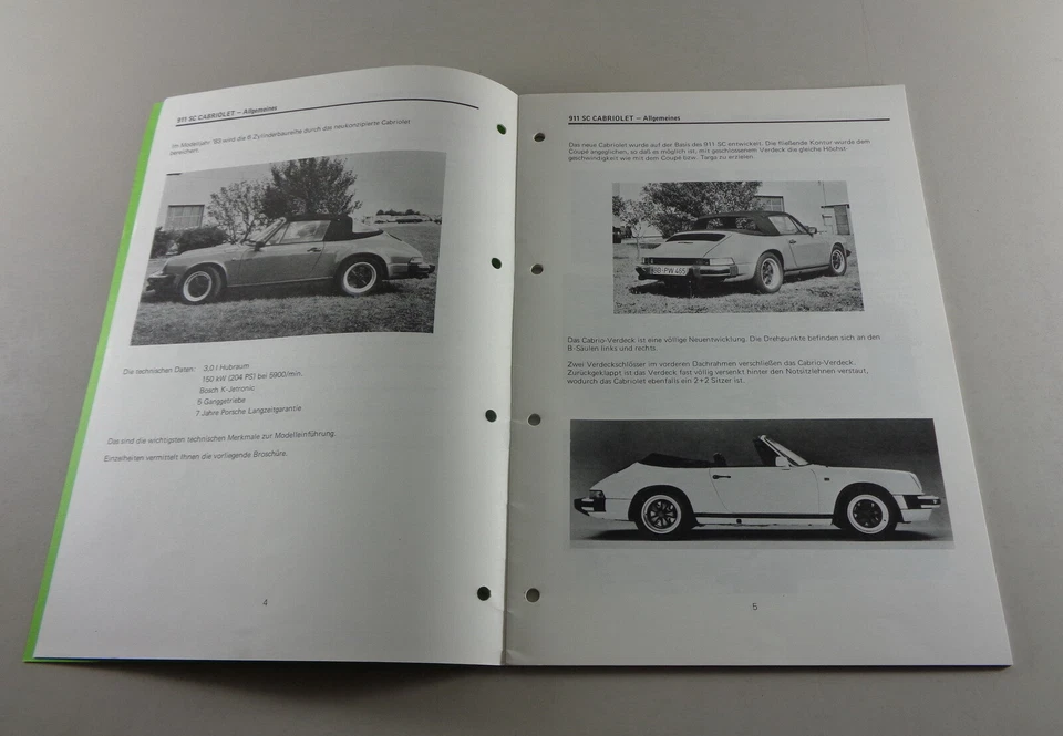 Manual de Taller Kundendienstinformation Porsche 911 Sc 3,0L Cobertura Cabrio - Imagen 2 de 2
