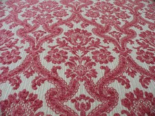 STOFFA DAMASCATA ANTICA PESANTE DIVANO POLTRONA CUSCINO