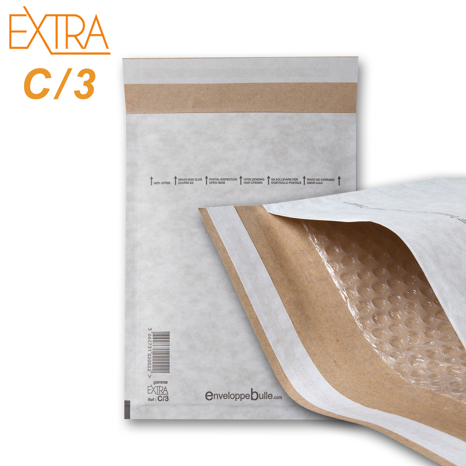Pochettes matelassées rigides EXTRA C/3 150x215mm de qualité supérieure