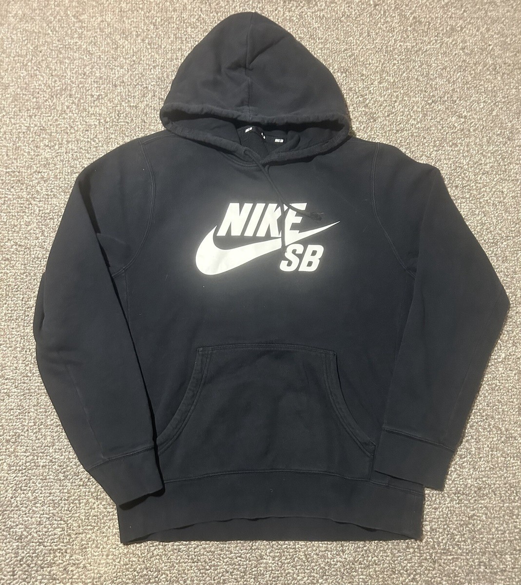 トップス 00s NIKE pullover hoodie black L y2k Vtg Y2K Nike Black Hoodie Sweatshirt Large L 341572-010