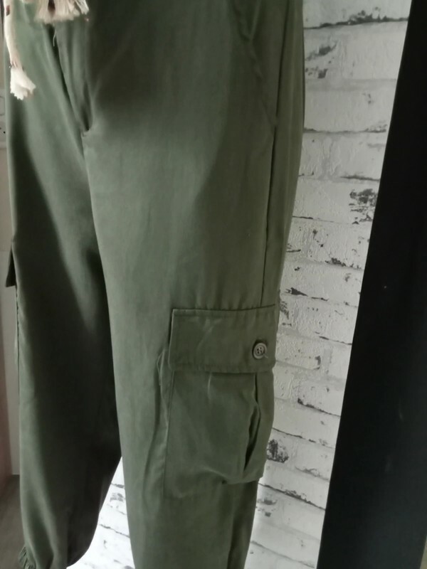 Wiya Pantalon fluide et léger gris taille M/L femme (valeur