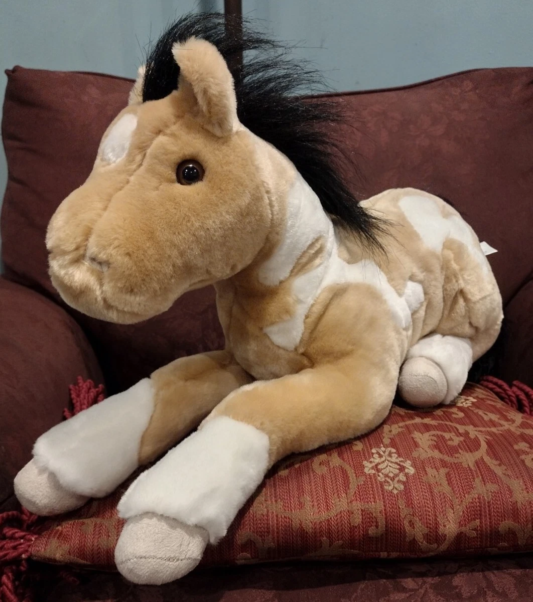 Breyer Chestnut Pinto Patches Tan White Horse Plush Stuffed Animal 18 Laying V