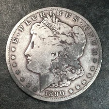 1890-O Morgan Silver Dollar - High Quality Scans #Q043