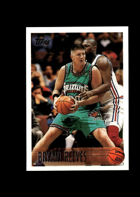 Bryant Reeves 96-97 Topps NBA Basketball Card #21 Grizzles + Fast