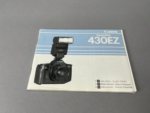 Canon 430EZ Speedlite original instruction manual 86 pages Vintage  1989