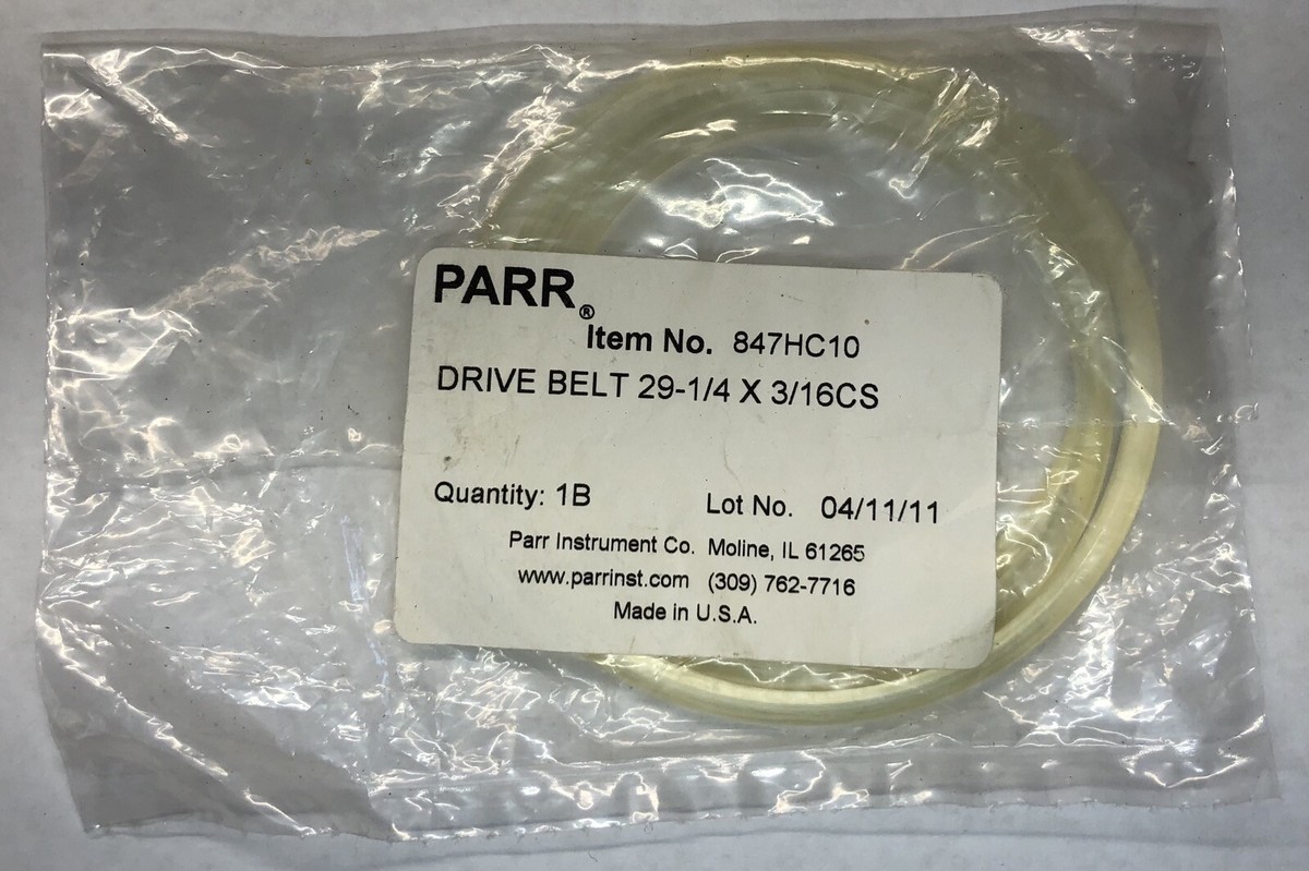 Parr Drive Belt 29-1/4 x 3/16, 847HC10, New, Pk of 3 | eBay Parr Drive Belt 29-1/4 x 3/16, 847HC10, New, Pk of 3 | eBay