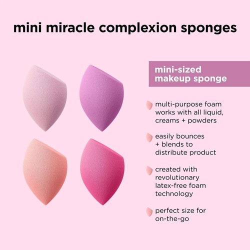 TECNICHE REALI Mini Spugne Miracle Complexion 4 Mini Spugne Singole - Foto 6 di 11