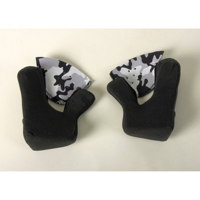 LS2 Black Cheek Pads for Gate Helmets ( 35mm / 2XL ) 03-616
