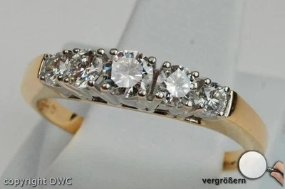 Ring mit Brillant Diamant Brillanten in aus 18 Kt 750 er Gold 57 Edles - Bild 1 von 4
