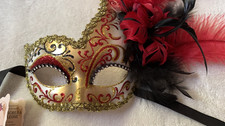 Full Size La Maschera del Galeone Hand Painted Eye Mask made in Italy Signed