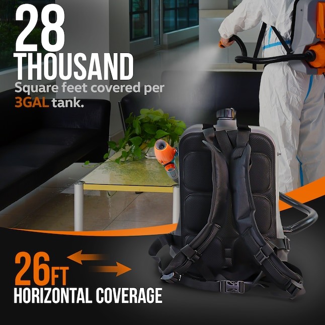 SUPERHANDY 3 GALLON(S) BACKPACK DISINFECTANT SPRAYER - GRAY/ORANGE