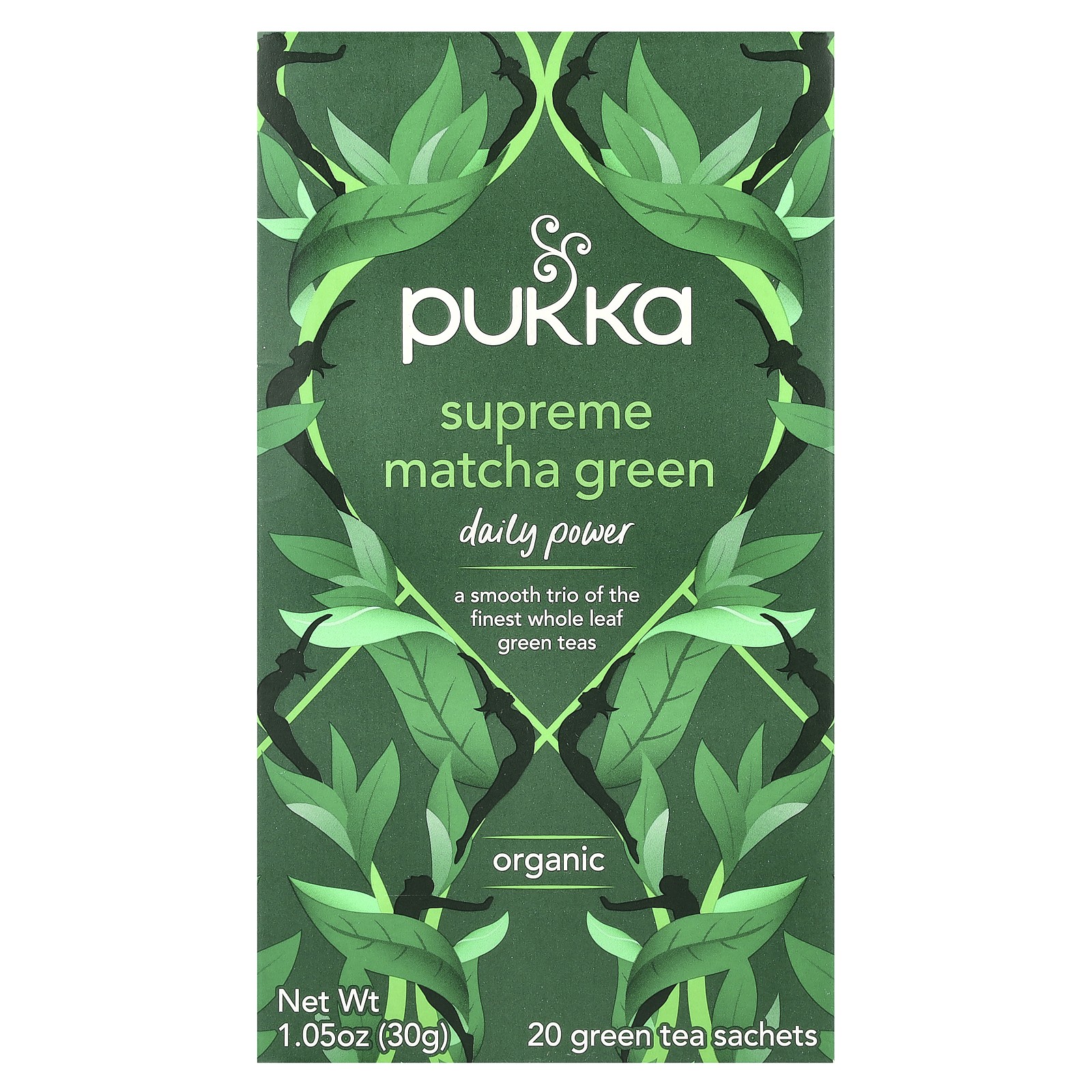 Organic Green Tea, Supreme Matcha Green, 20 Sachets, 1.05 oz (30 g)