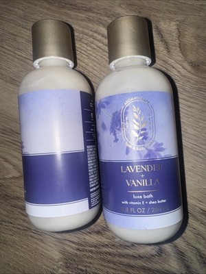 Bath & Body Works Lavender Vanilla Aromatherapy Luxe Bath 8.8 Oz Old Formula