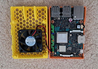 Asus Tinker Board v 1.2 w/ 3D Printed Case, Fan, and Pre-loaded Debian OS