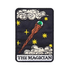 The Magician Magic Tarot Card Steampunk Halloween Goth Patch, Iron/Sew On