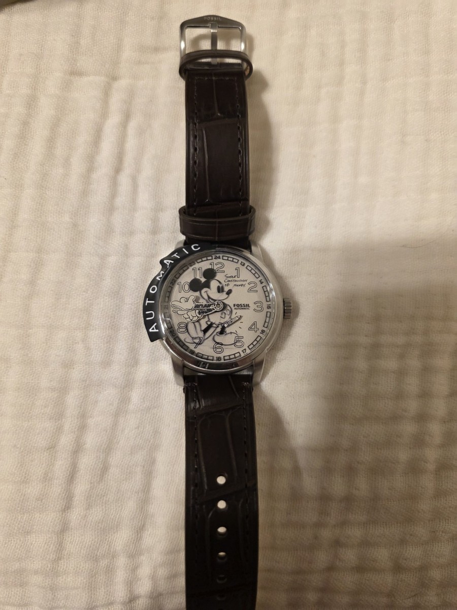 Fossil Special Edition Sketch Mickey Mouse Automatic Watch Limited