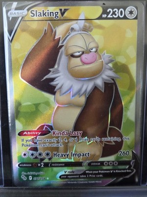 Slaking V 077/078 (Full Art) Ultra Rare Holo Pokémon GO NM