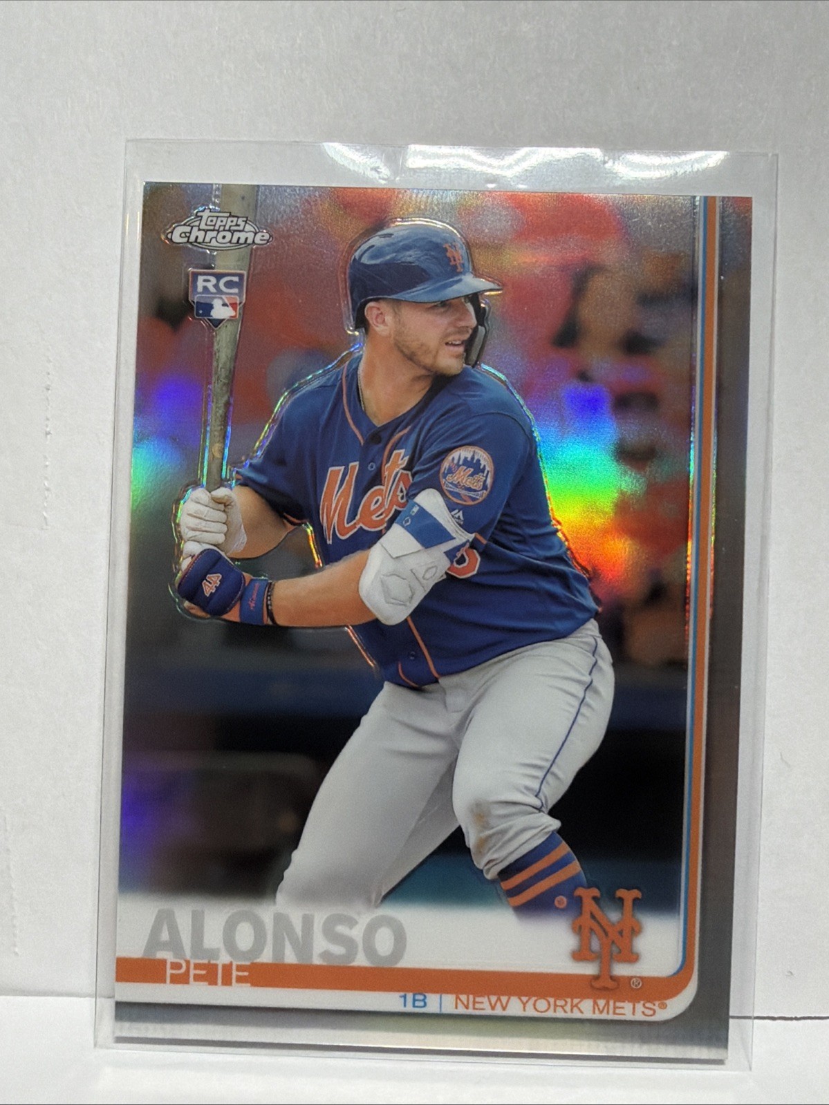 Pete Alonso 2019 Topps Chrome Rookie Refractor #204 New York Mets