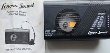 Vintage Lenoxx Sound 900 AM FM Cassette Player Portable Radio Works w Manual