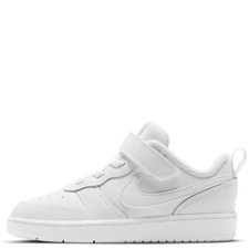 NEW Open box Nike Court Borough Low 2 TDV White/White BQ5453 100 Toddler Size