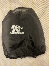 Kn Black Drycharger Round Tapered Air Filter Wrap