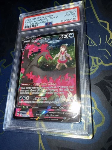 Galarian Moltres v TG20/TG30 Astral Radiance PSA 10