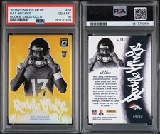 2025 Panini Optic Pat Bryant Rookie Kings Gold /10 