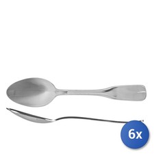 6X Table Spoons In Stainless Steel Vieux Parix, Silver